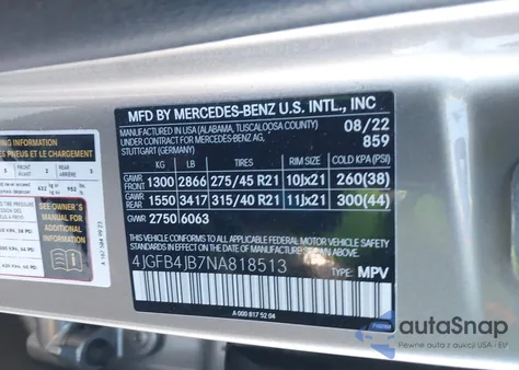 2022 Mercedes-Benz Gle 350 from USA, damaged, VIN 4JGFB4JB7NA818513